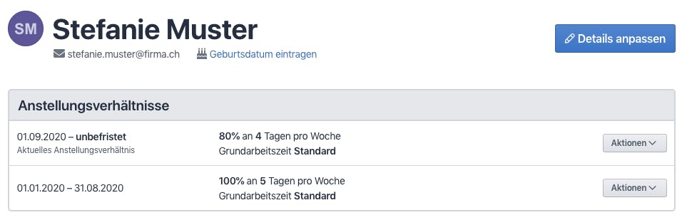 Wie bisher - hakuna berechnet alles automatisch